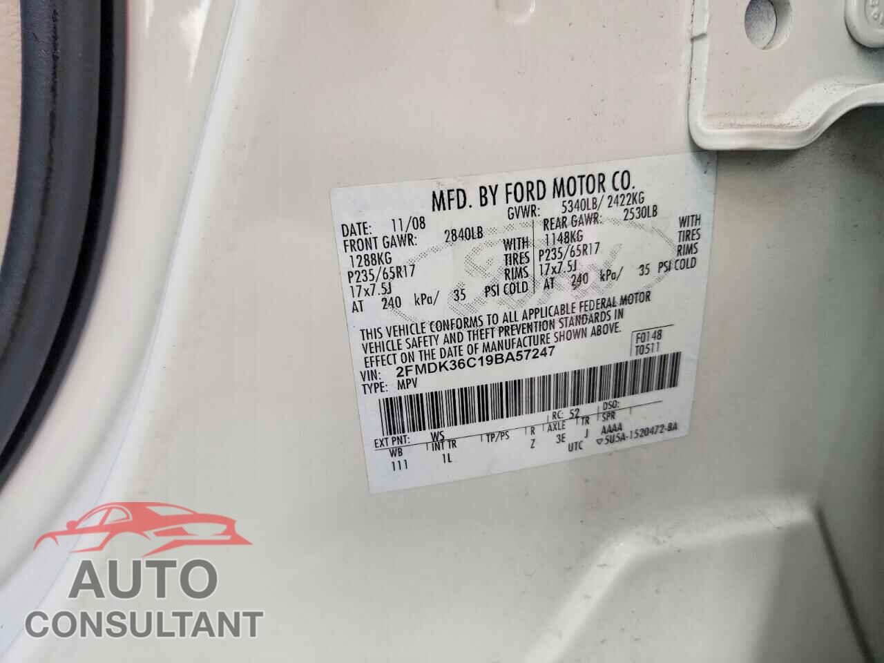 FORD EDGE 2009 - 2FMDK36C19BA57247