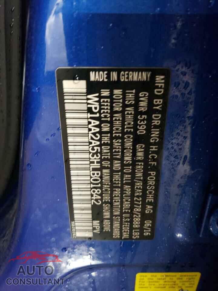 PORSCHE MACAN 2017 - WP1AA2A53HLB01842