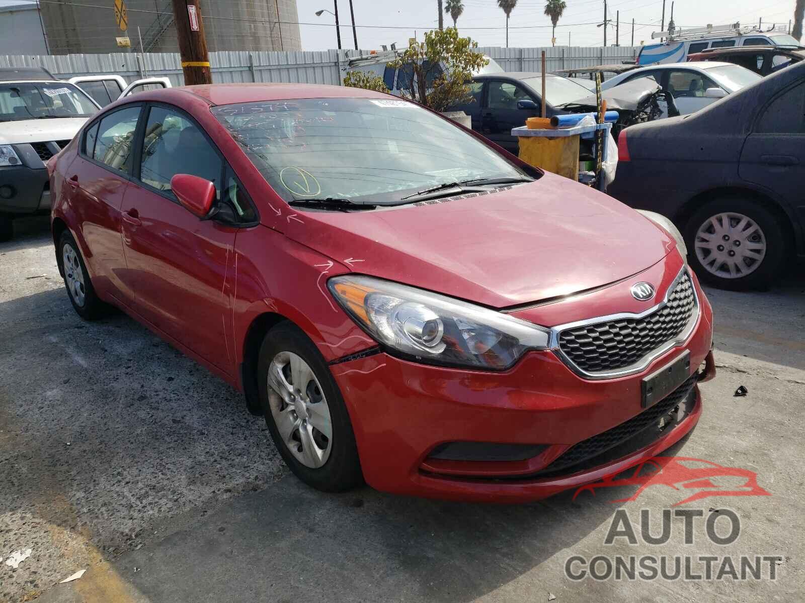 KIA FORTE 2016 - KNAFK4A60G5609310