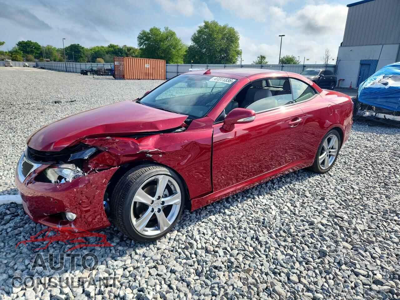 LEXUS IS 2012 - JTHFF2C28C2526675