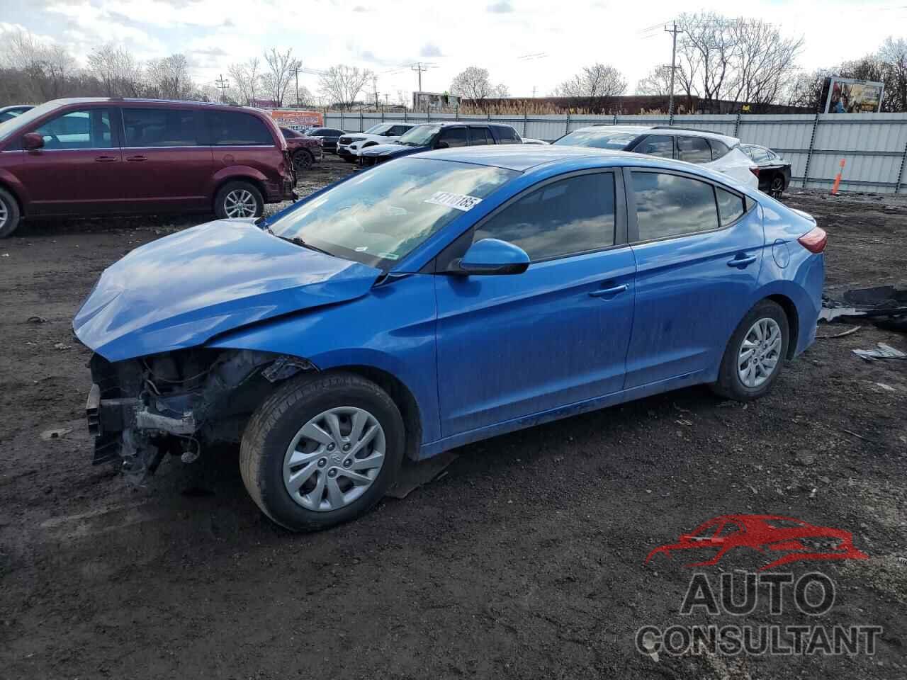 HYUNDAI ELANTRA 2018 - KMHD74LF0JU614458