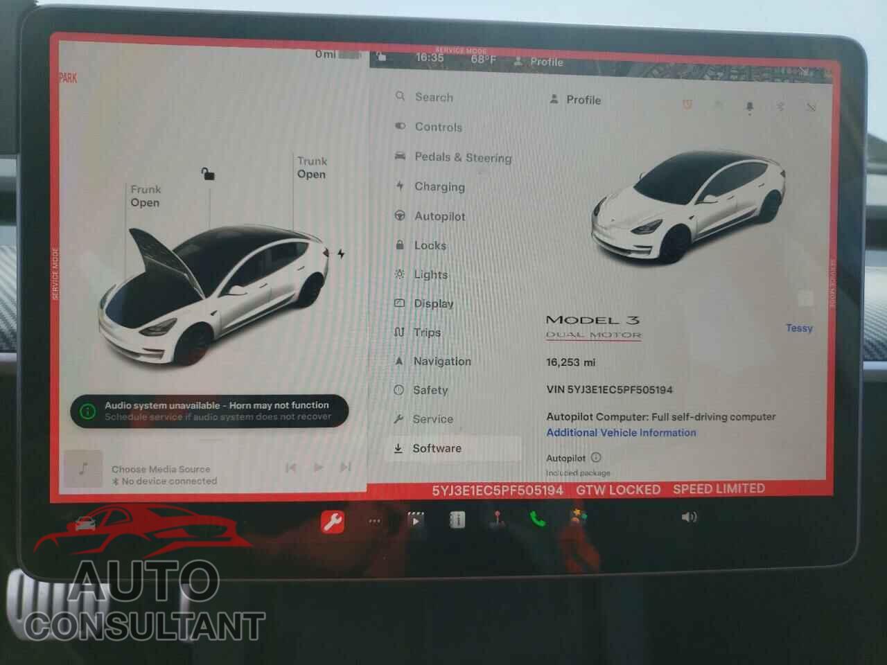 TESLA MODEL 3 2023 - 5YJ3E1EC5PF505194