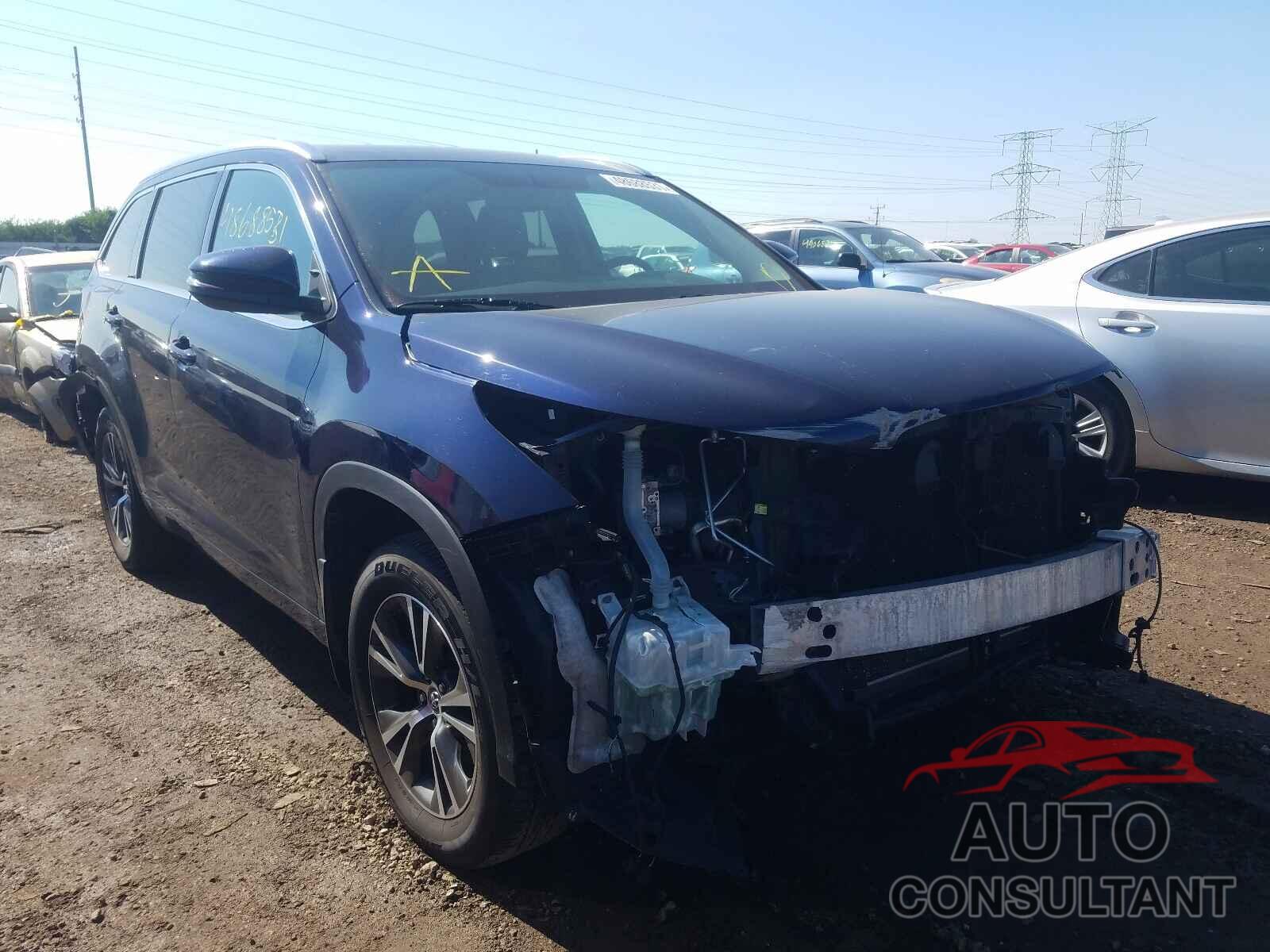 TOYOTA HIGHLANDER 2016 - 5TDJKRFH3GS343876