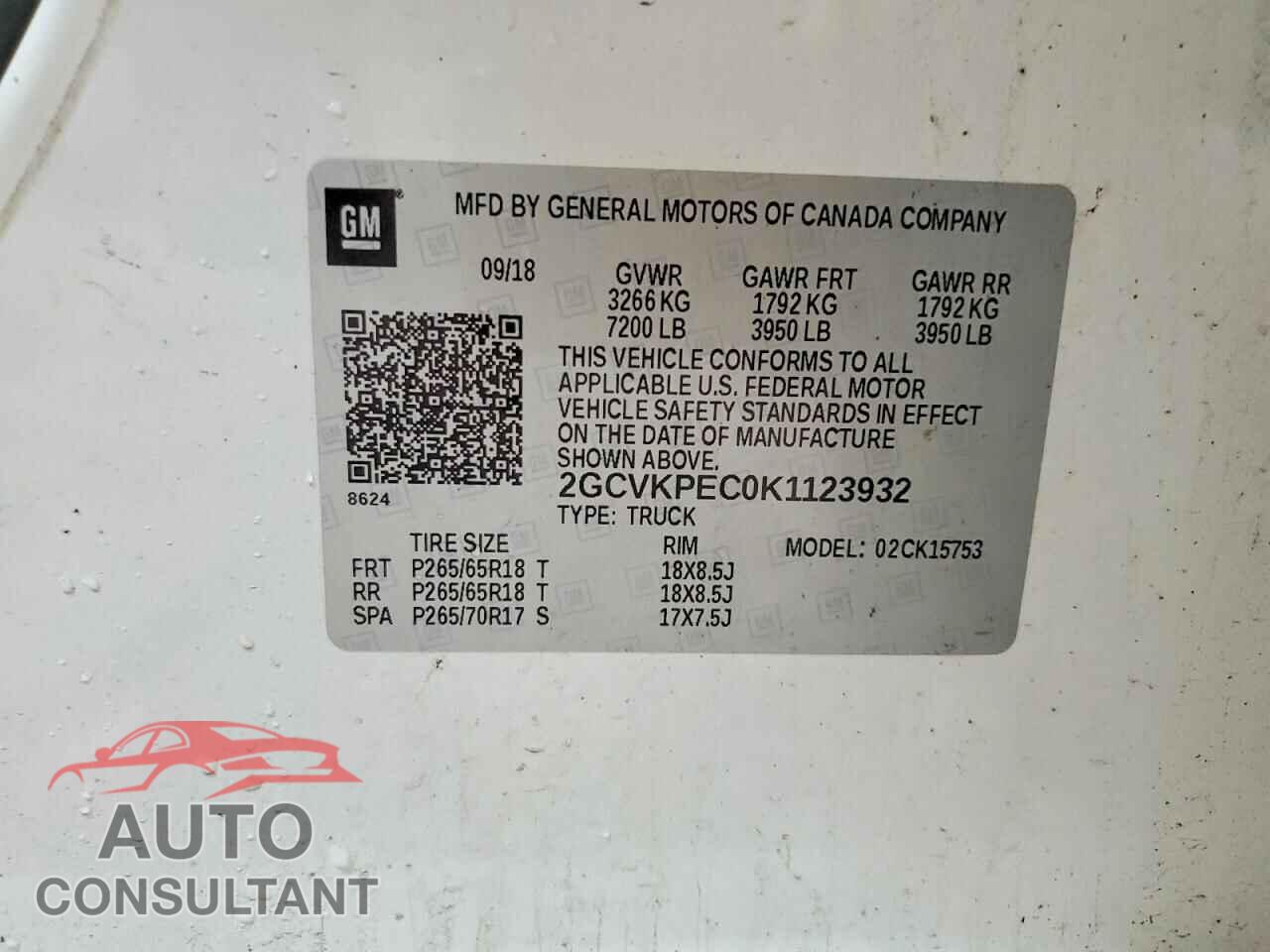 CHEVROLET SILVERADO 2019 - 2GCVKPEC0K1123932