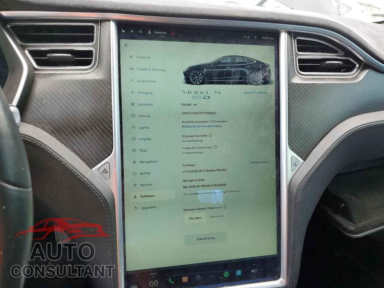 TESLA MODEL S 2015 - 5YJSA1E23FF116082