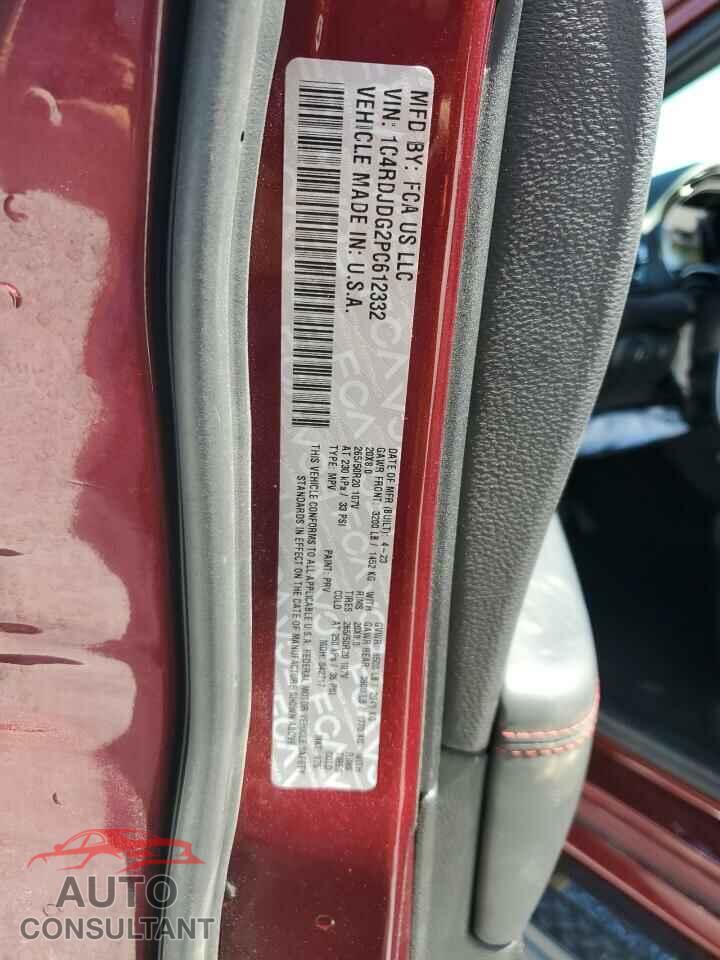 DODGE DURANGO 2023 - 1C4RDJDG2PC612332