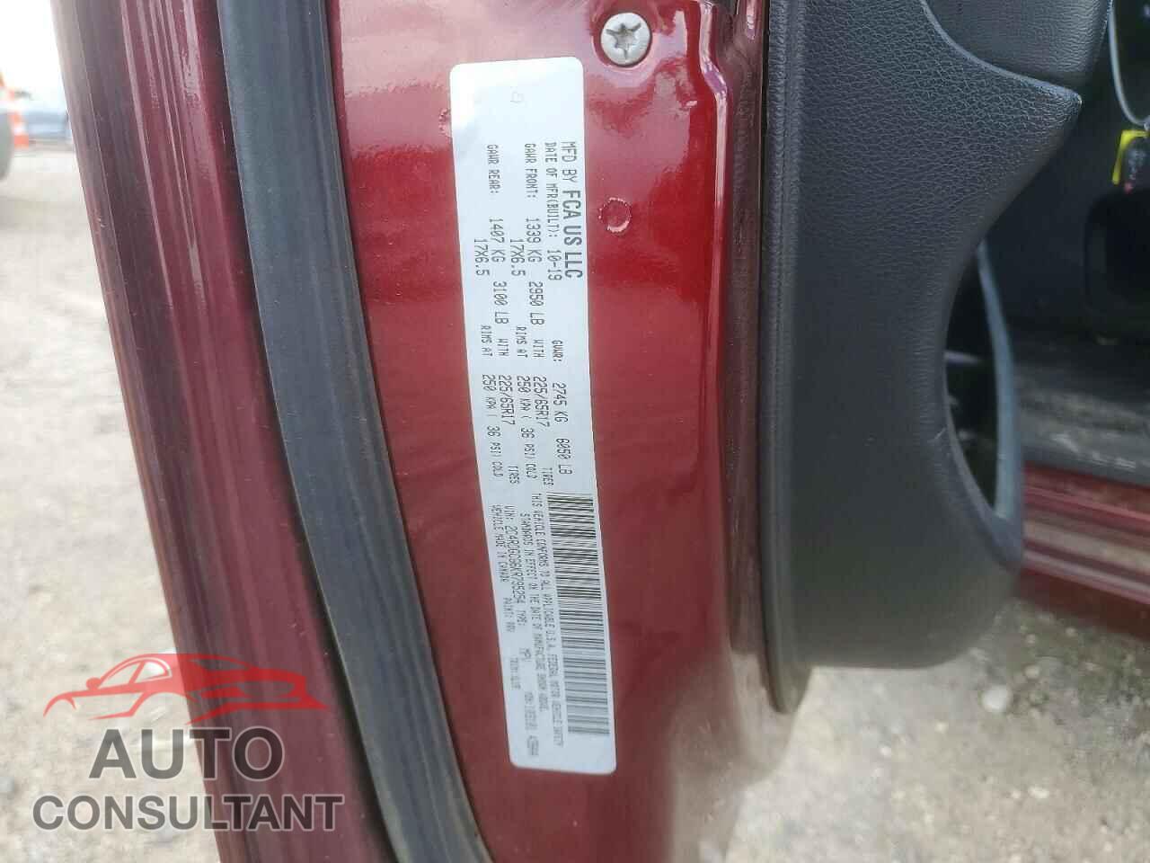 DODGE CARAVAN 2019 - 2C4RDGCG6KR795254