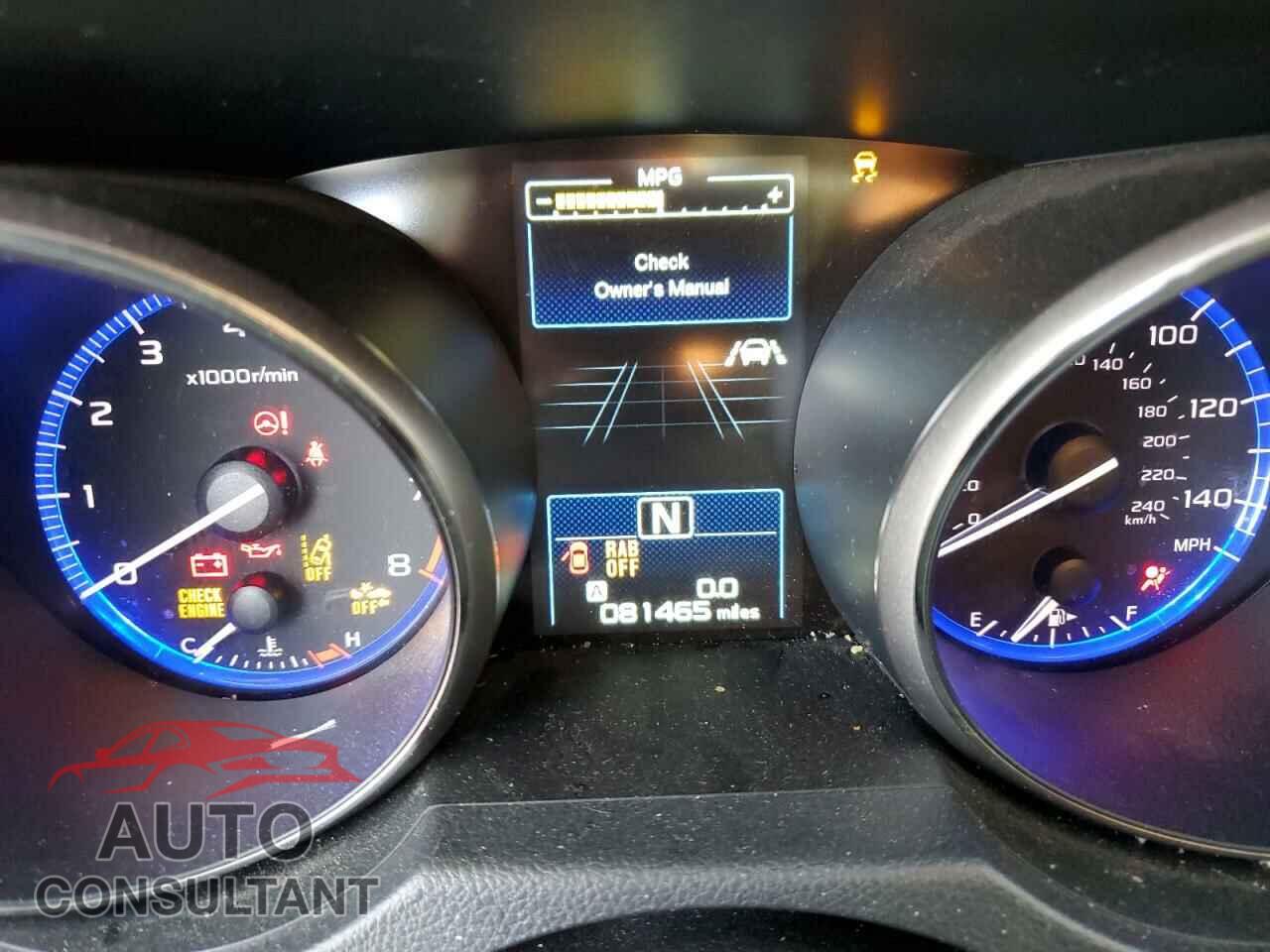 SUBARU OUTBACK 2018 - 4S4BSANC3J3307699