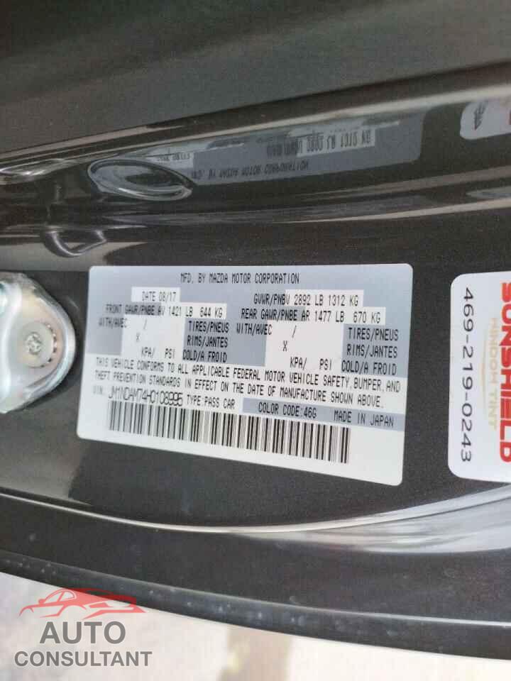 MAZDA MX5 2017 - JM1NDAM74H0108995