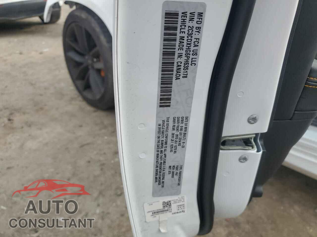 DODGE CHARGER 2023 - 2C3CDXHG6PH635178