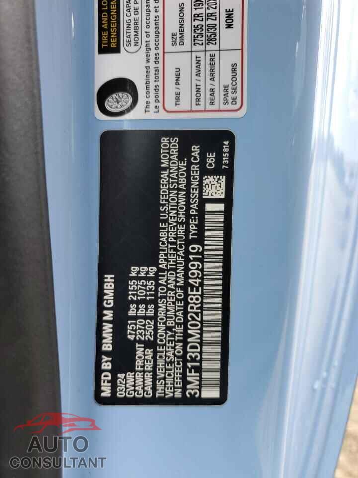 BMW M2 2024 - 3MF13DM02R8E49919