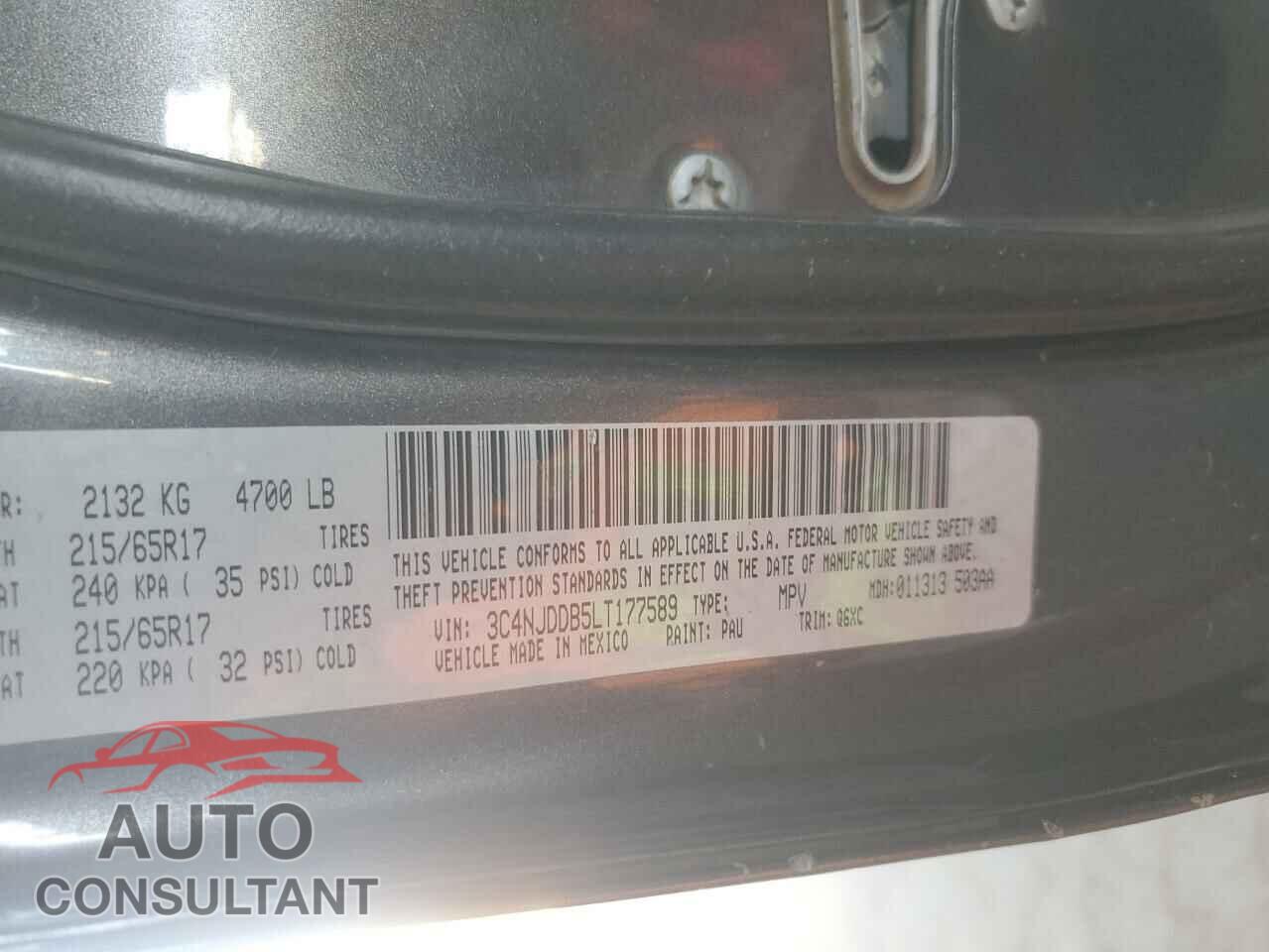 JEEP COMPASS 2020 - 3C4NJDDB5LT177589