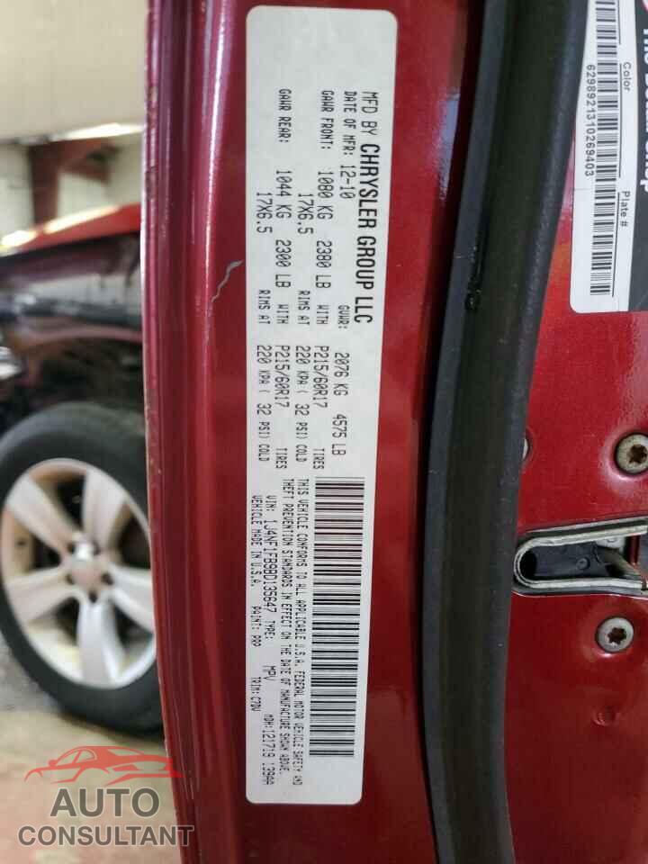 JEEP COMPASS 2011 - 1J4NF1FB9BD135647