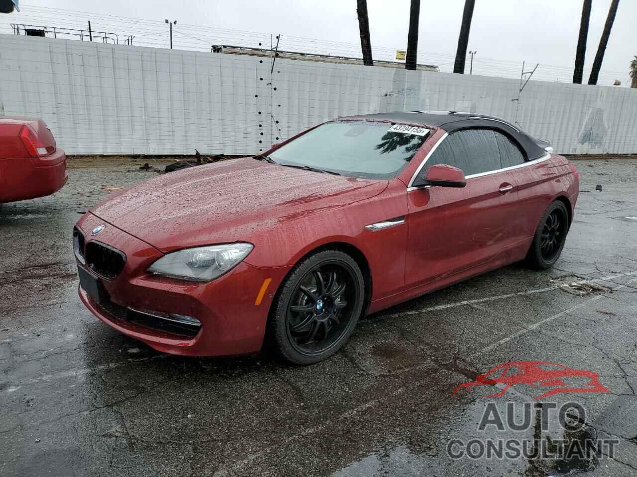 BMW 6 SERIES 2012 - WBALZ3C58CDL70716