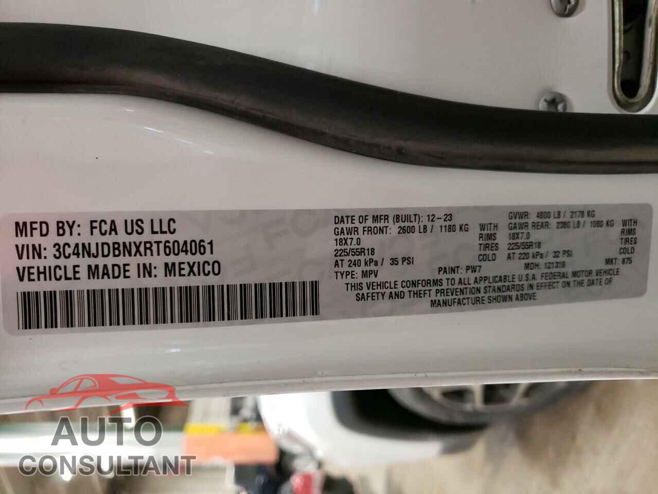 JEEP COMPASS 2024 - 3C4NJDBNXRT604061