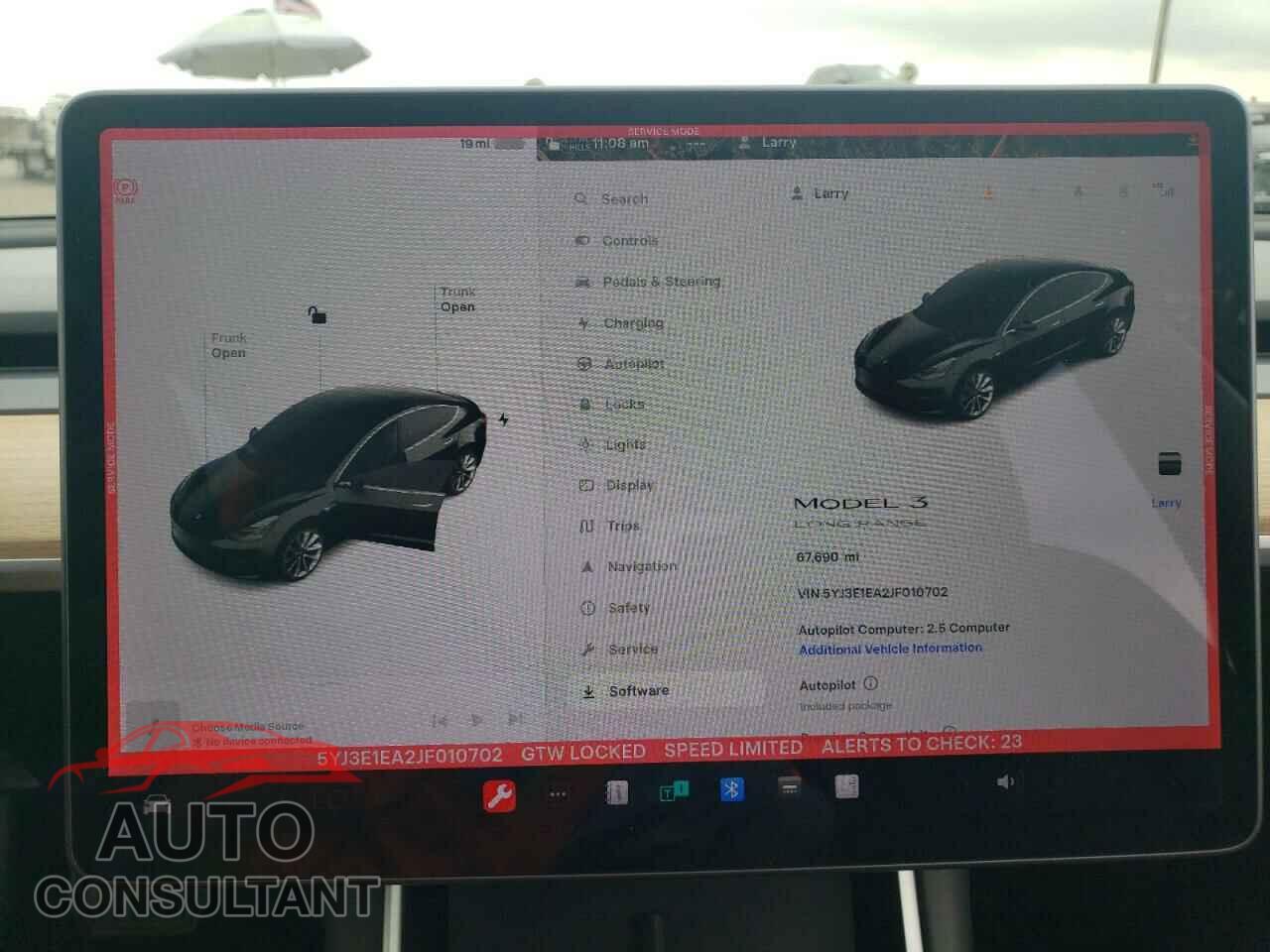 TESLA MODEL 3 2018 - 5YJ3E1EA2JF010702