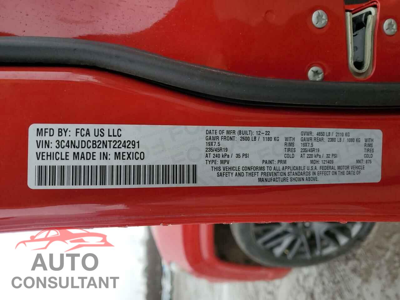 JEEP COMPASS 2022 - 3C4NJDCB2NT224291