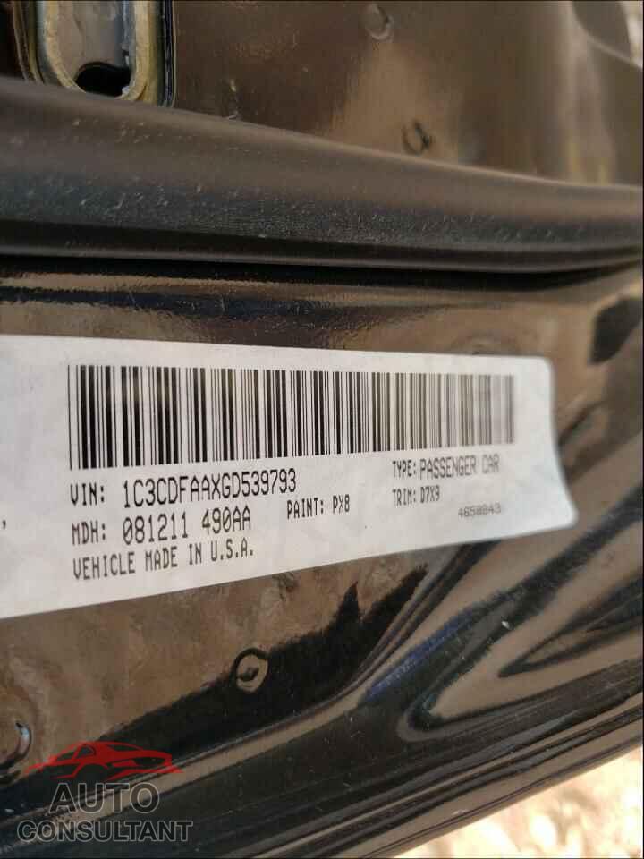 DODGE DART 2016 - 1C3CDFAAXGD539793