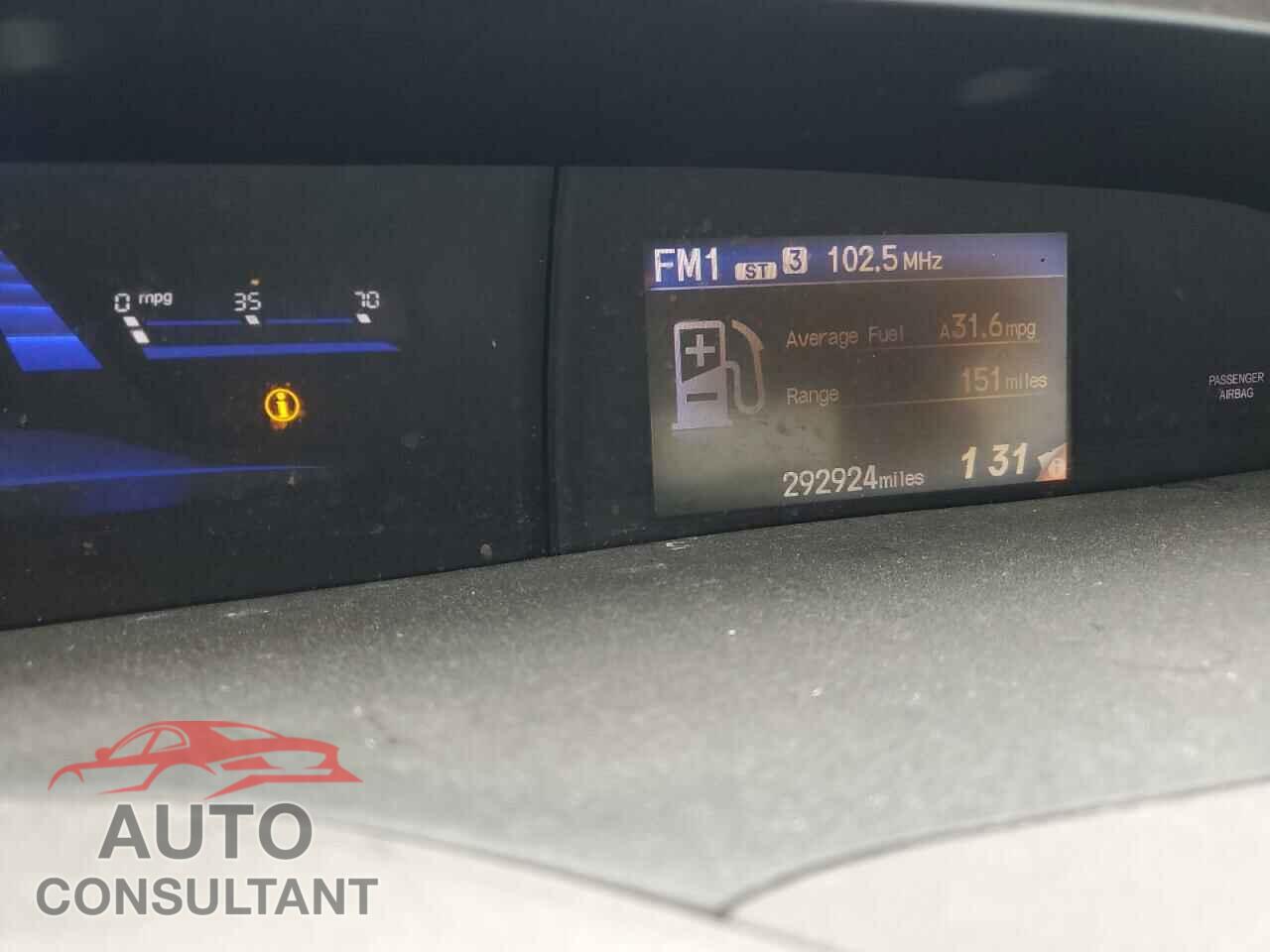 HONDA CIVIC 2012 - 19XFB2F52CE007806