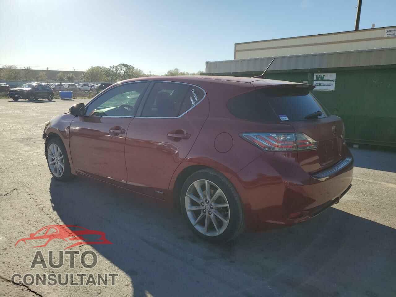 LEXUS CT 200 2012 - JTHKD5BH3C2113090