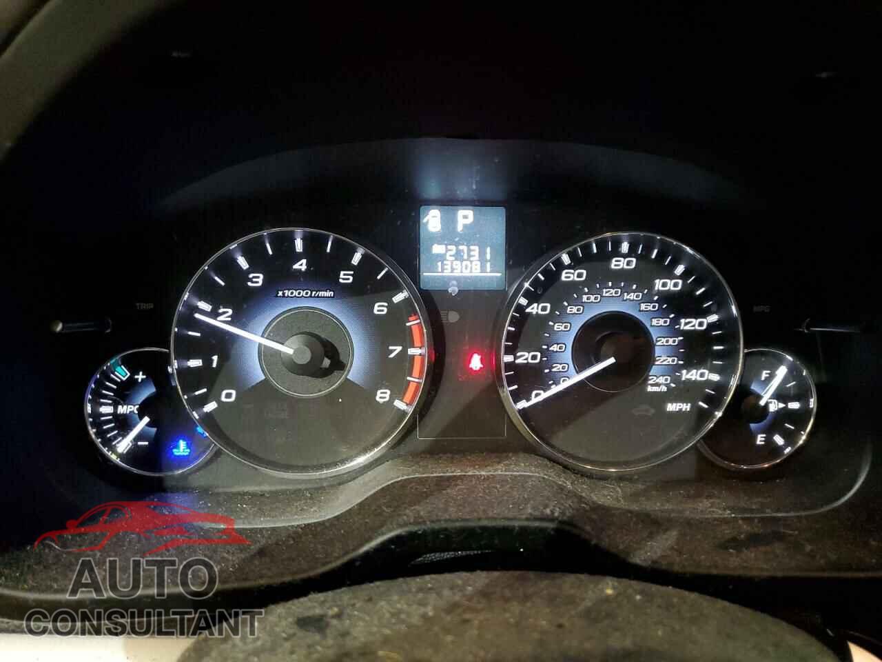 SUBARU OUTBACK 2012 - 4S4BRBGC6C3202754