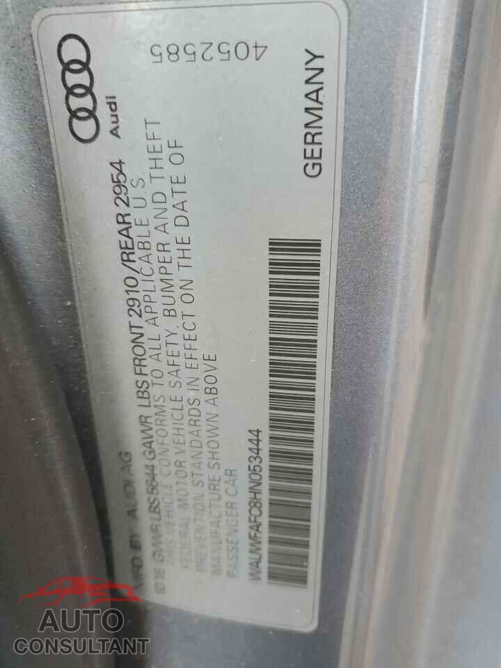 AUDI S7/RS7 2017 - WAUWFAFC8HN053444