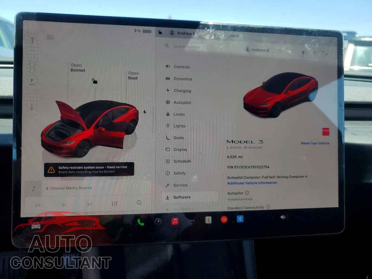 TESLA MODEL 3 2025 - 5YJ3E1EA7SF023754