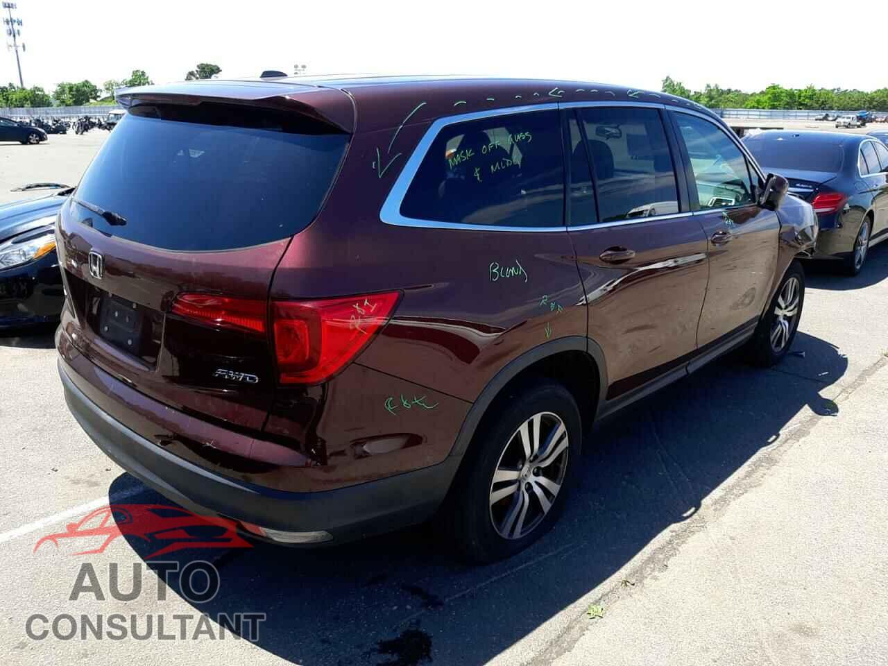HONDA PILOT 2017 - 5FNYF6H38HB067977