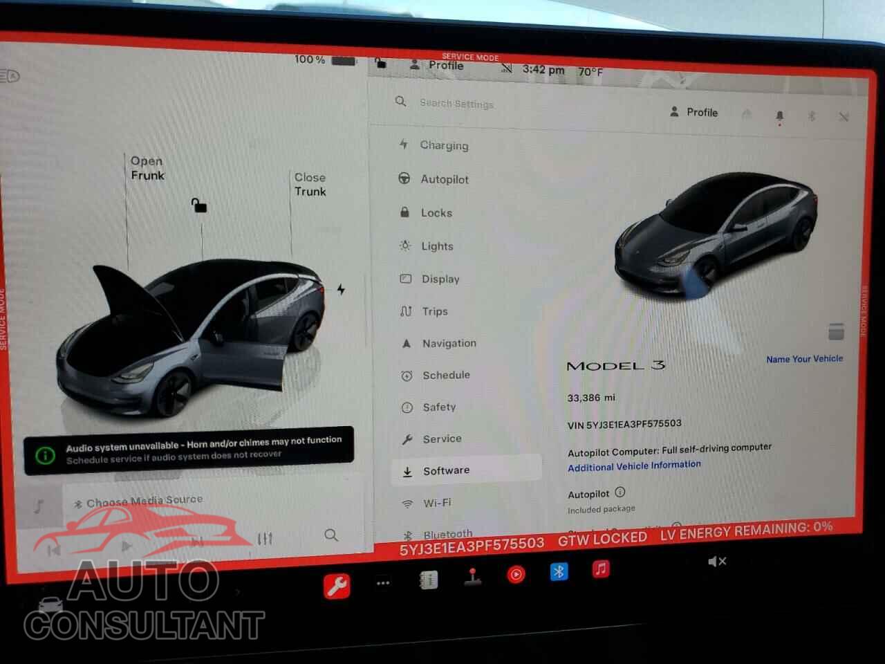 TESLA MODEL 3 2023 - 5YJ3E1EA3PF575503