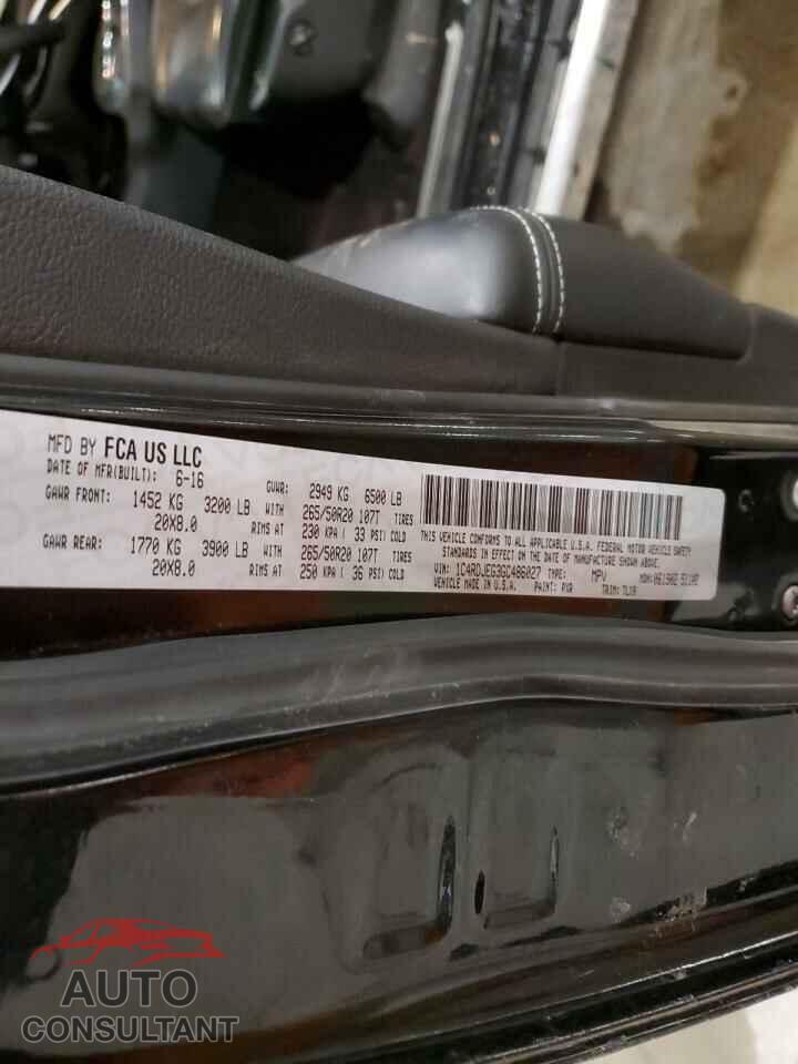 DODGE DURANGO 2016 - 1C4RDJEG3GC486027