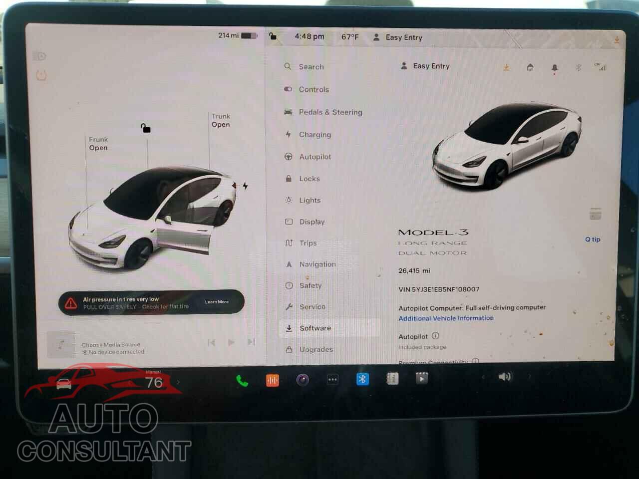 TESLA MODEL 3 2022 - 5YJ3E1EB5NF108007