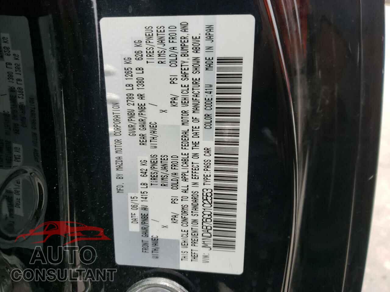 MAZDA MX5 2016 - JM1NDAB76G0102553