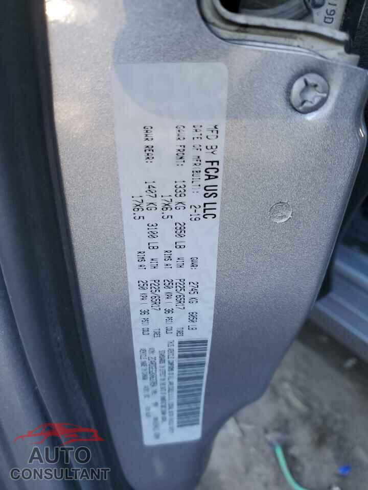 DODGE CARAVAN 2019 - 2C4RDGEG2KR637054