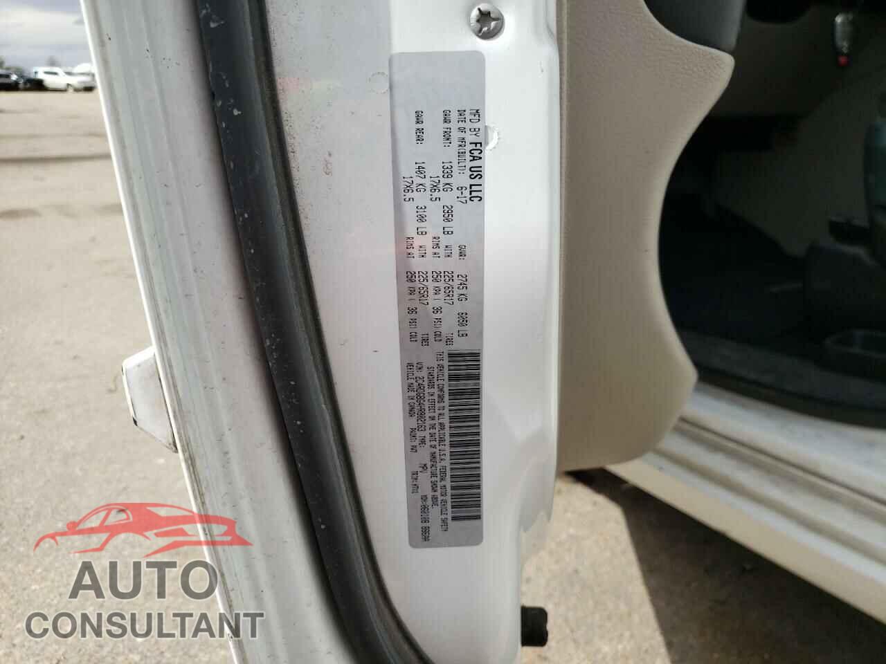 DODGE GRAND CARA 2017 - 2C4RDGBG4HR802163
