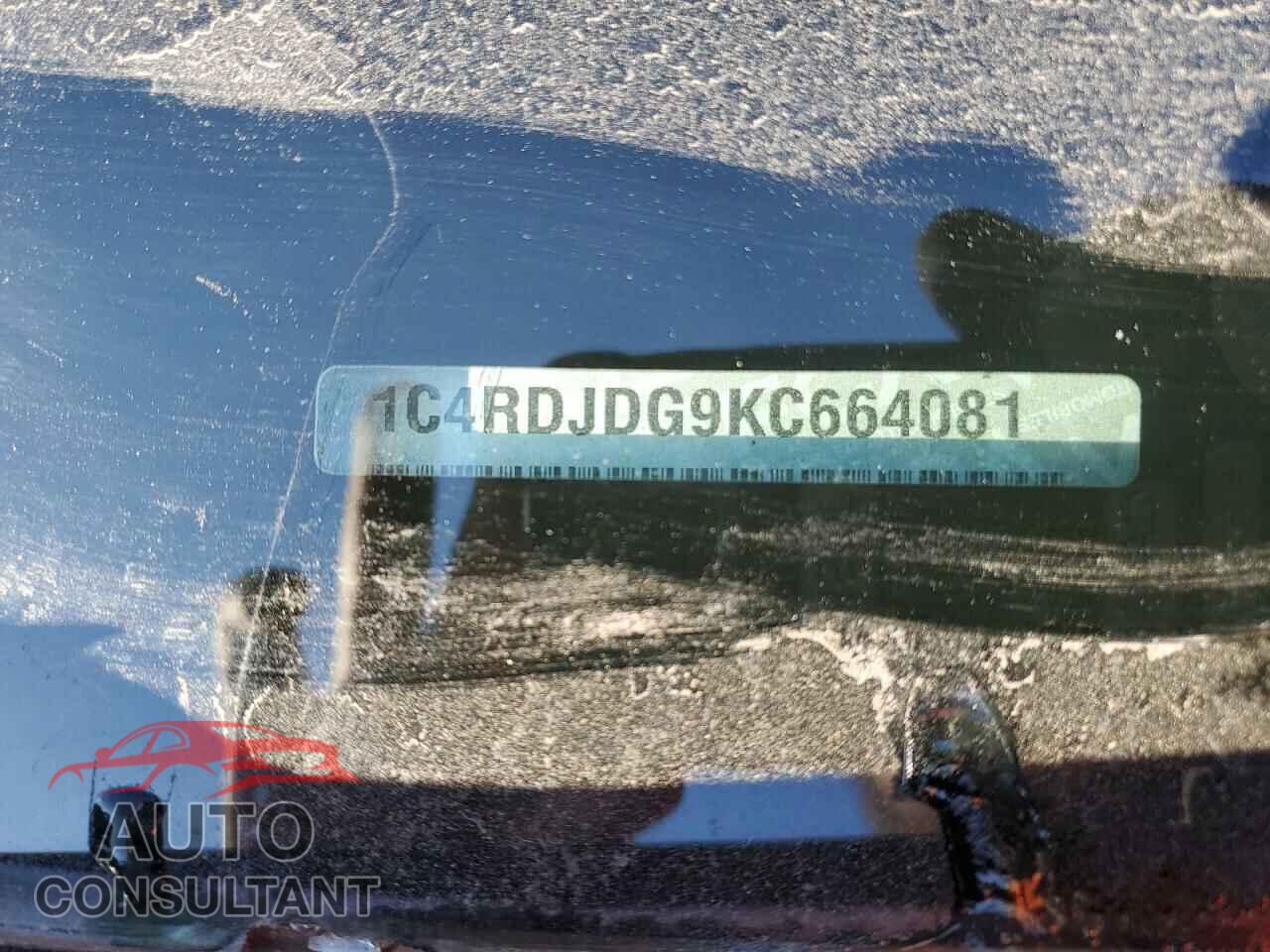DODGE DURANGO 2019 - 1C4RDJDG9KC664081