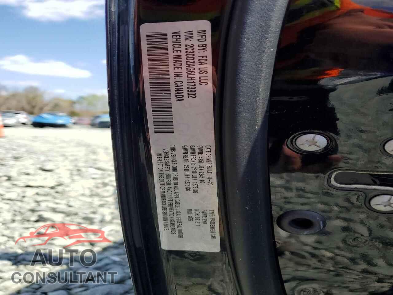 DODGE CHALLENGER 2020 - 2C3CDZAG6LH173902