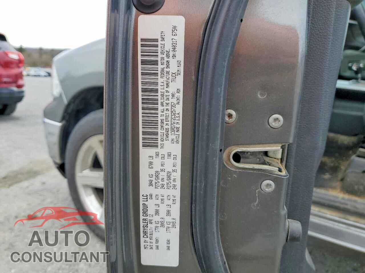 DODGE RAM 1500 2012 - 1C6RD7GT2CS257357