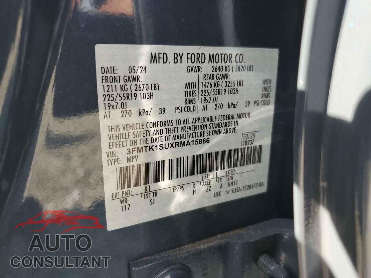 FORD MUSTANG 2024 - 3FMTK1SUXRMA15866