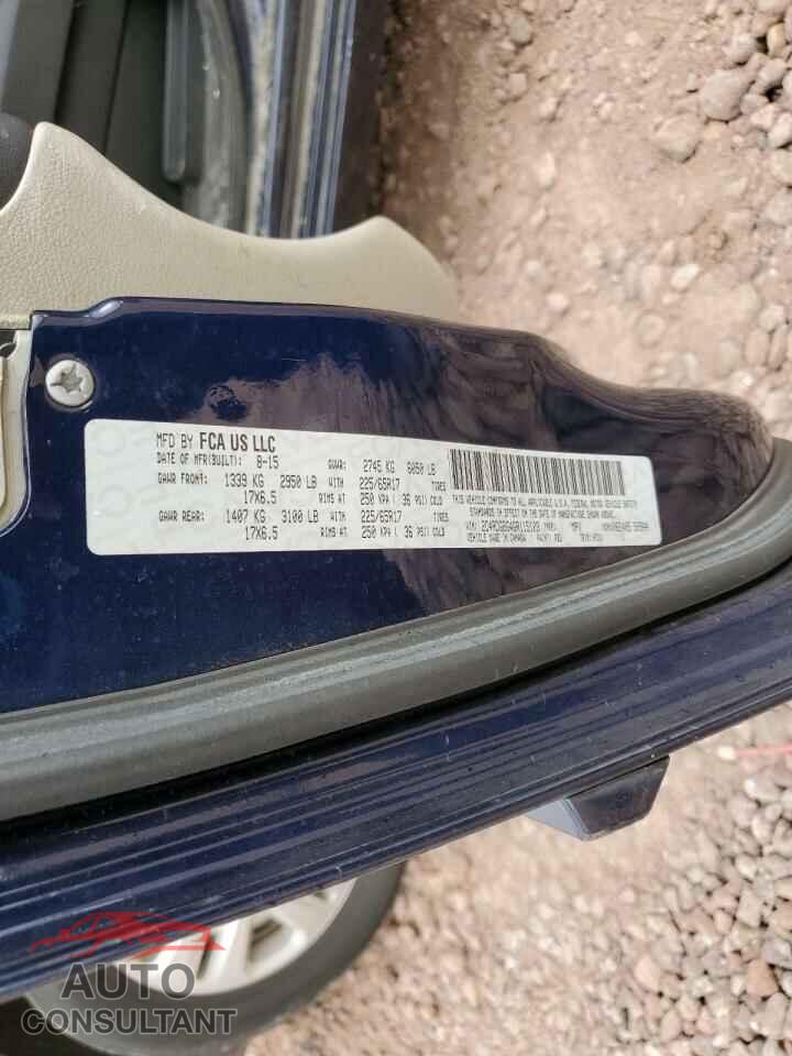 DODGE CARAVAN 2016 - 2C4RDGBG4GR115103