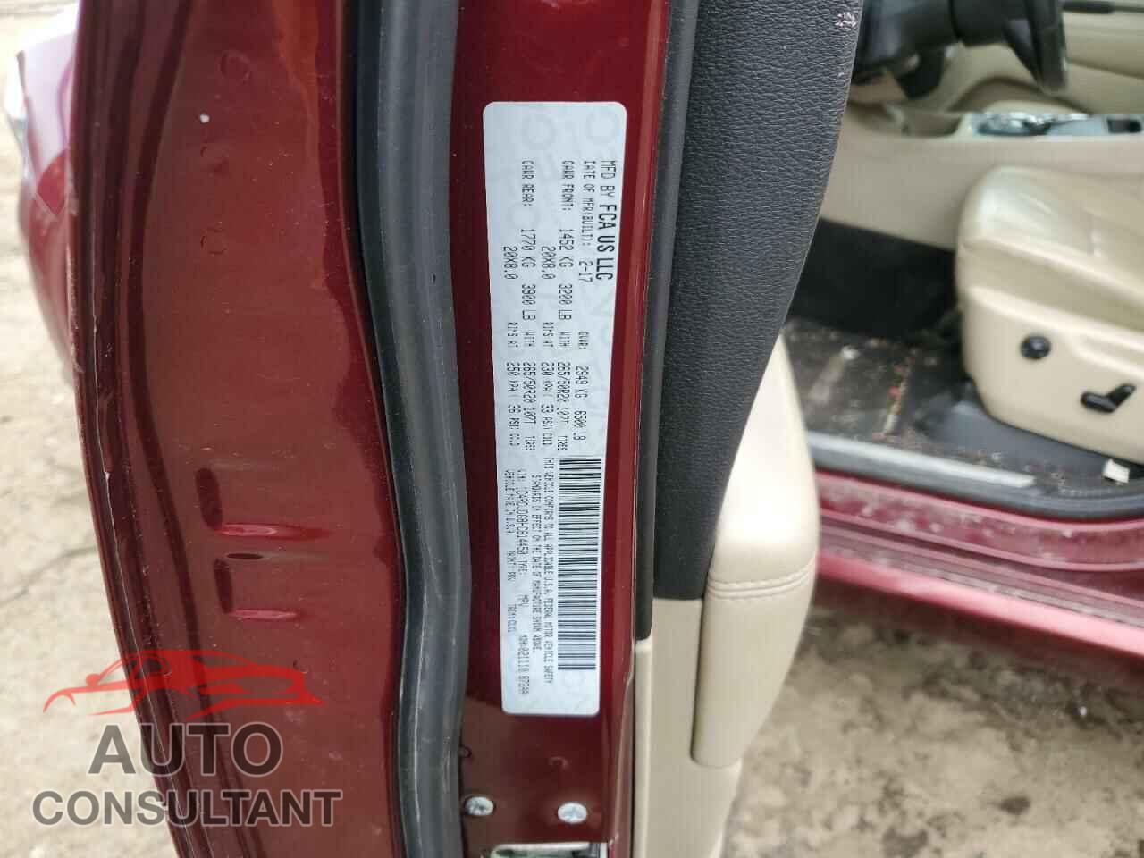 DODGE DURANGO 2017 - 1C4RDJDG8HC814450