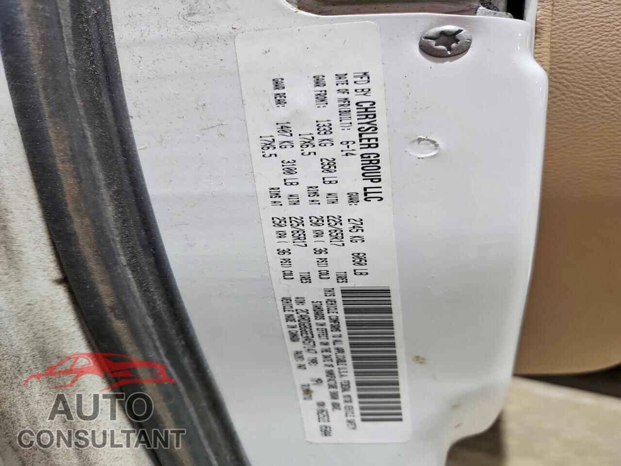 DODGE CARAVAN 2014 - 2C4RDGBG6ER457147