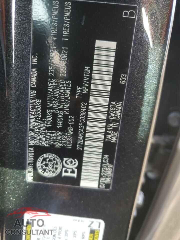 LEXUS RX350 2023 - 2T2BAMCA3PC038402