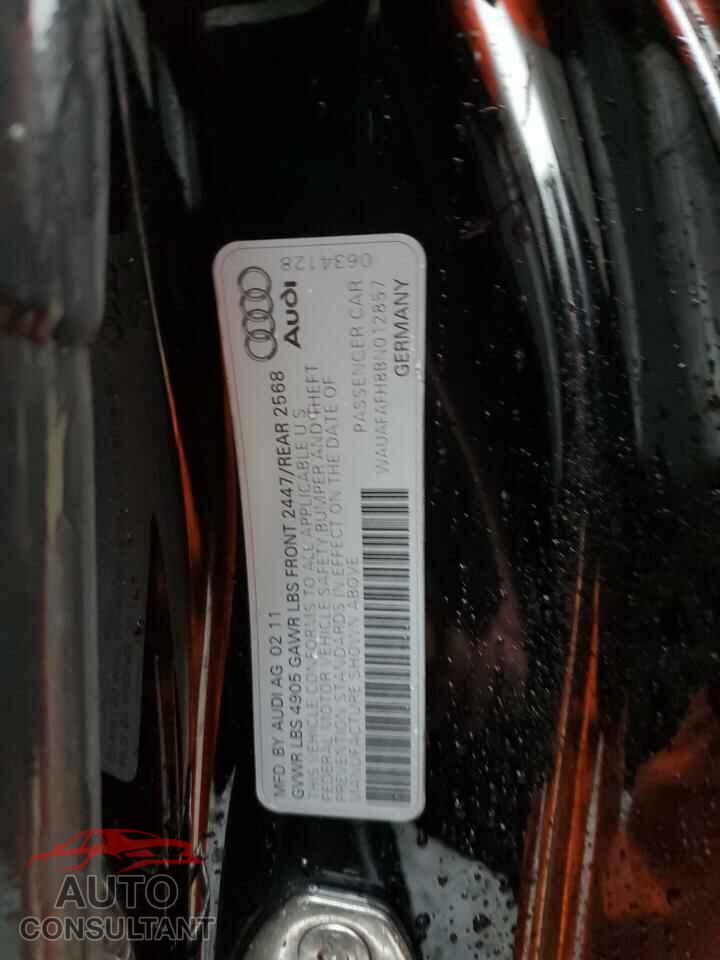 AUDI A5 2011 - WAUAFAFH8BN012857