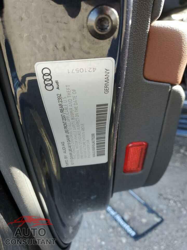 AUDI A4 2018 - WAULMAF49JA079288