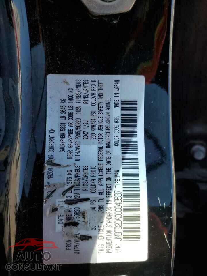 MAZDA CX-9 2012 - JM3TB2DA0C0343537