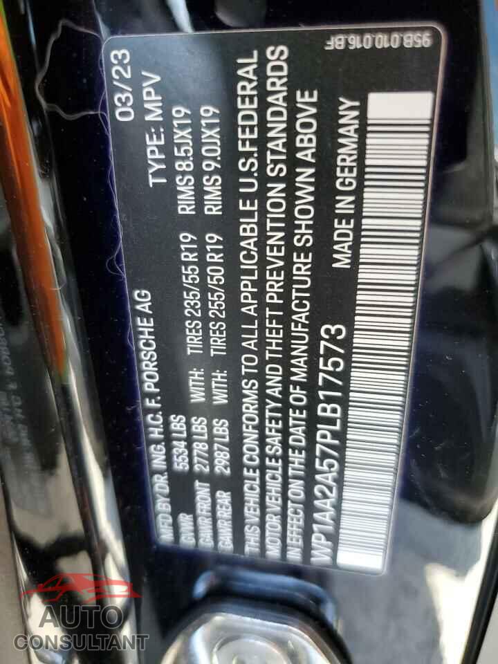 PORSCHE MACAN BASE 2023 - WP1AA2A57PLB17573