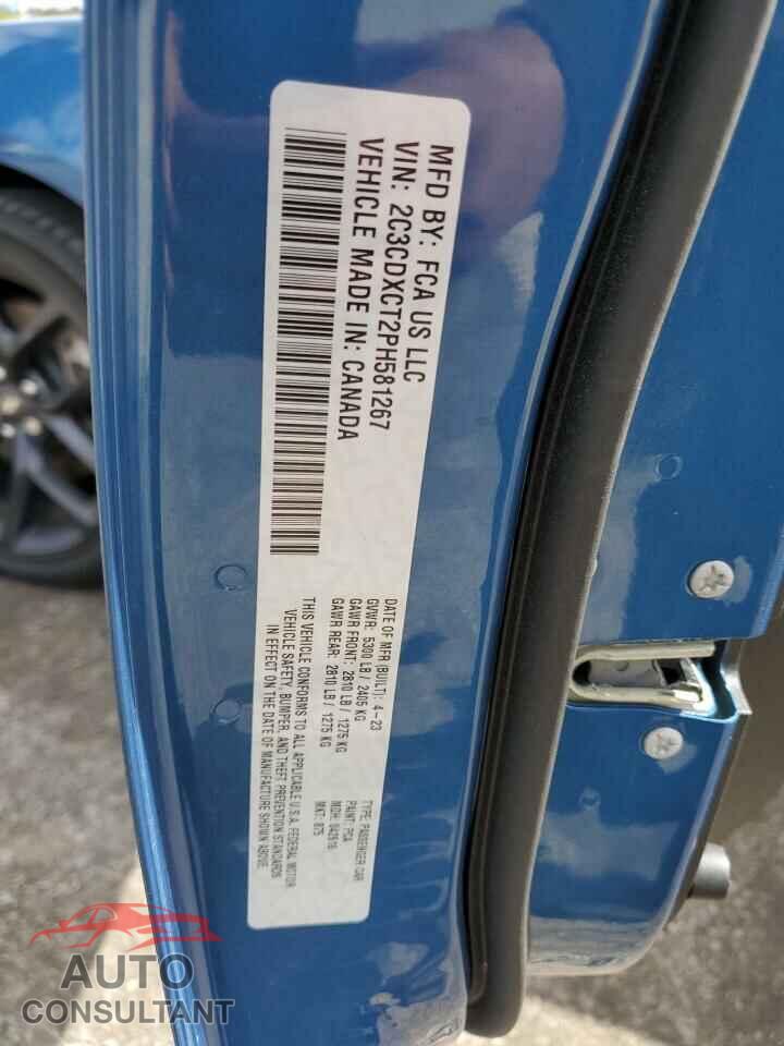 DODGE CHARGER 2023 - 2C3CDXCT2PH581267