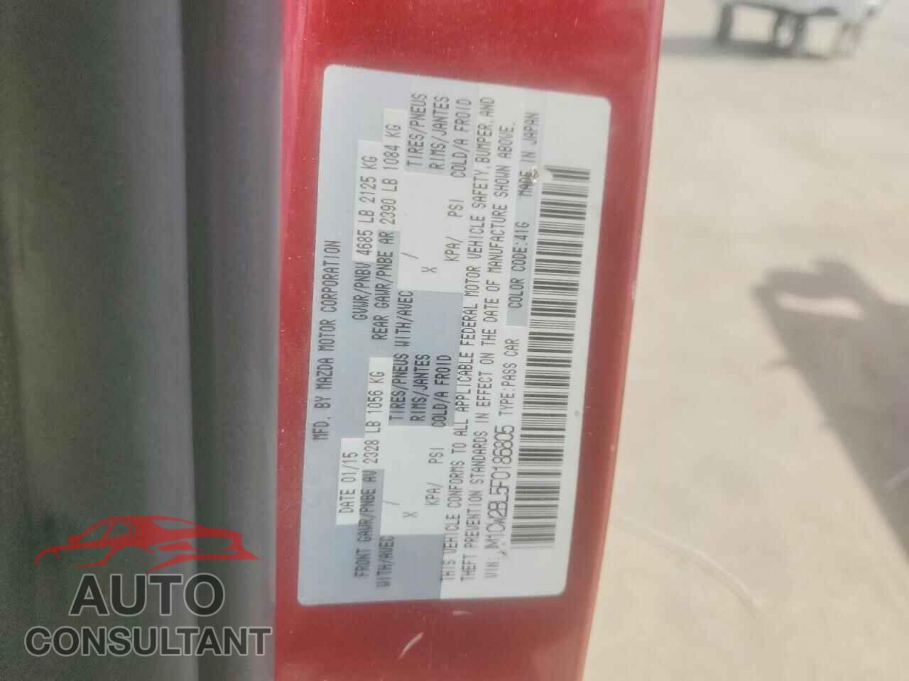MAZDA 5 2015 - JM1CW2BL5F0186805