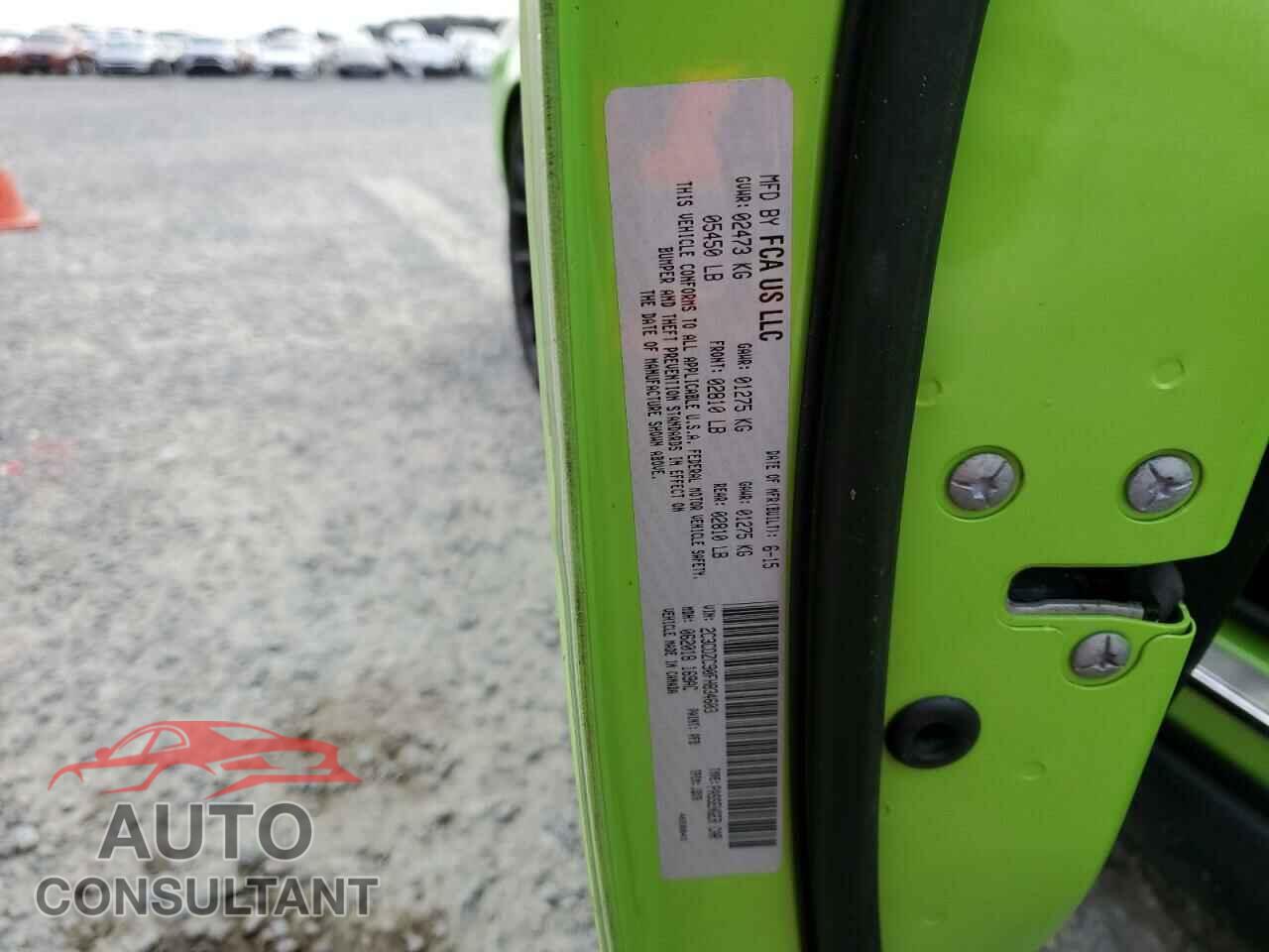 DODGE CHALLENGER 2015 - 2C3CDZC90FH834603