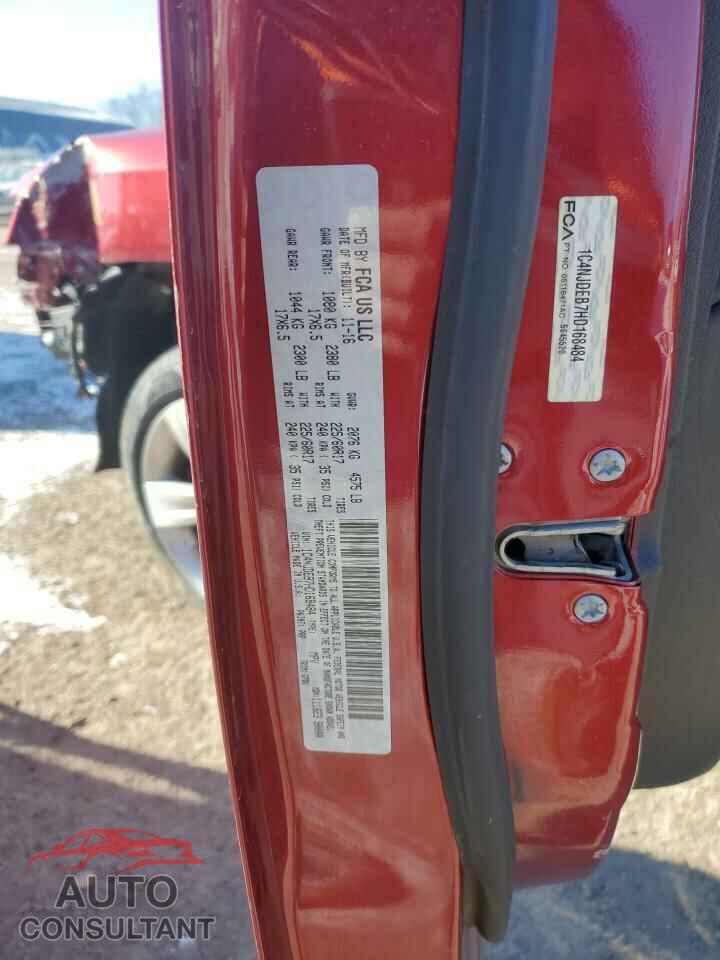 JEEP COMPASS 2017 - 1C4NJDEB7HD168484